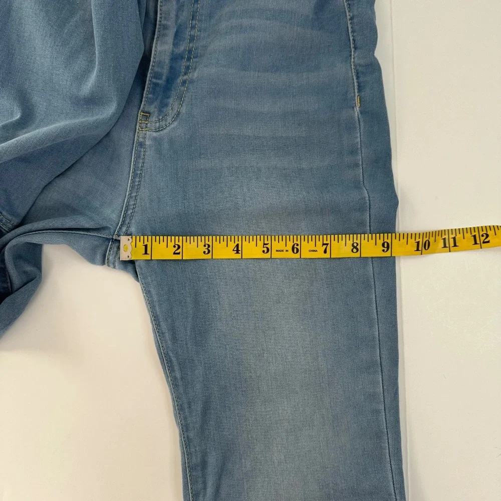 Free‎ People Just Float On Flare Jeans Light Wash Blue High Rise Bell Bottom 26R